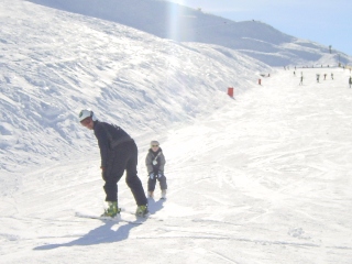 Niklas van de ski-klas in actie