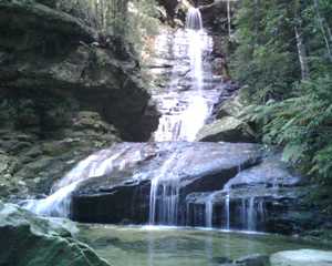 ...en ook hele mooie watervallen in een vallei